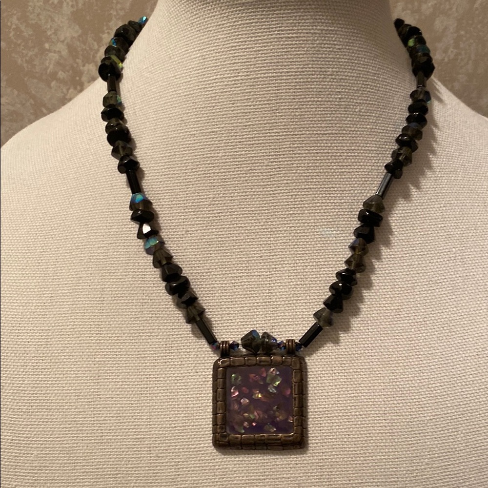 Chico’s Mosaic Beaded Necklace